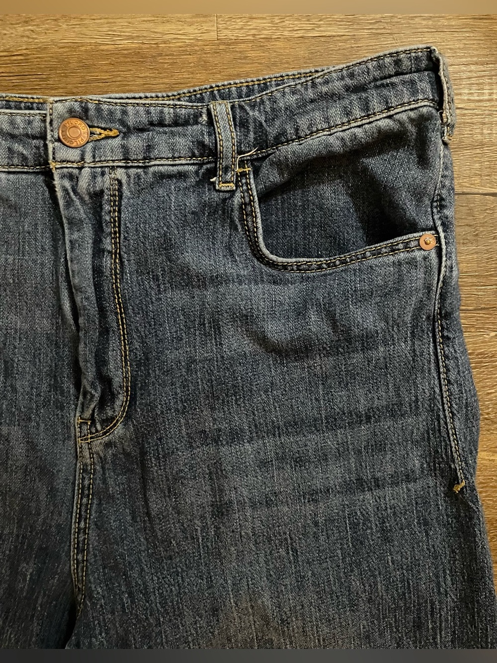 Anthropologie Pilcro Jeans Women’s 31 Ultra High Rise Crop Blue Denim Cropped - Picture 4 of 11